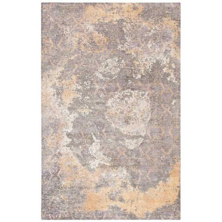 Safavieh 6 x 6 ft. Restoration Vintage Square Handmade Wool Rug Gold & Ivory RVT111D-6SQ
